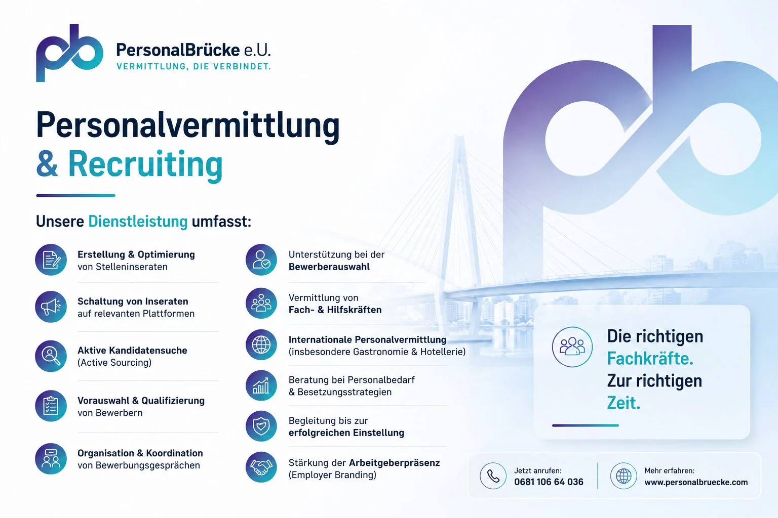 Personalvermittlung & Recruting Leistung / PersonalBrücke e.U.